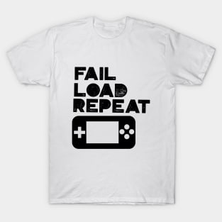 Fail Load Repeat with Gamepad T-Shirt